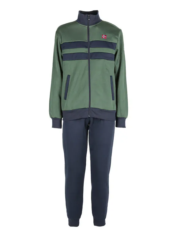 Scuola Nautica Italiana Traje de invierno de hombre de 2 piezas con cremallera completa