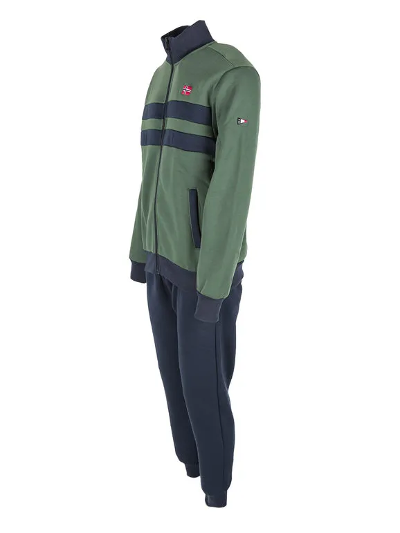 Scuola Nautica Italiana Traje de invierno de hombre de 2 piezas con cremallera completa