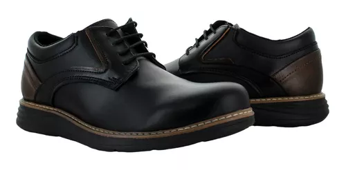 Sebastian Zapato Casual Agujeta Ecopiel Negro Hombre 82153