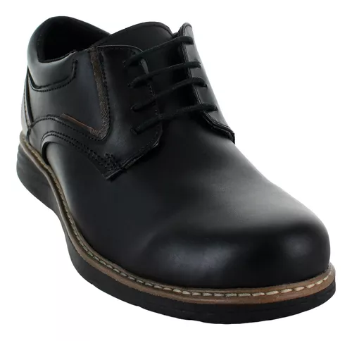 Sebastian Zapato Casual Agujeta Ecopiel Negro Hombre 82153
