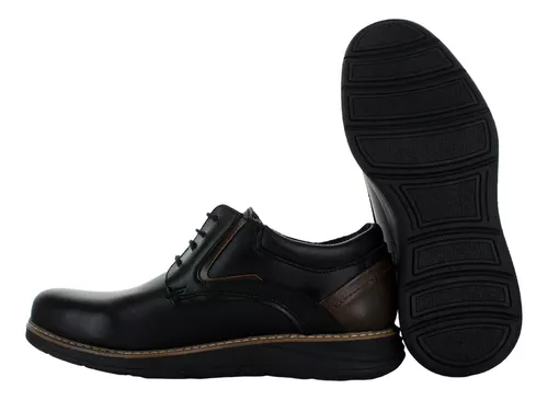 Sebastian Zapato Casual Agujeta Ecopiel Negro Hombre 82153