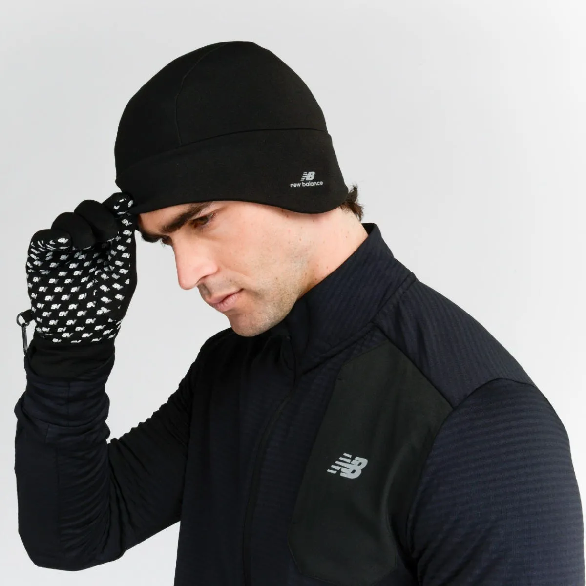 Set Guantes y Gorro Unisex New Balance Negro
