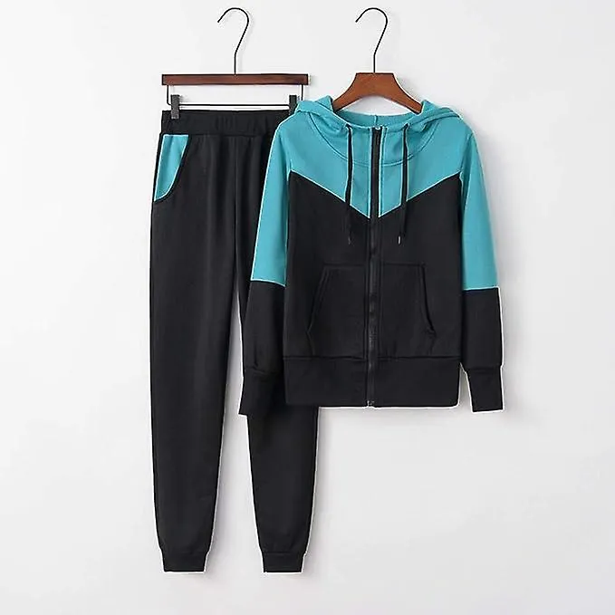 Sets 2 Piece Outfits Women Solid Color Hoodies Sweatshirt And Pant Tracksuit Sport Suit Solid Color Hoodies Sweatpants Tracksuit