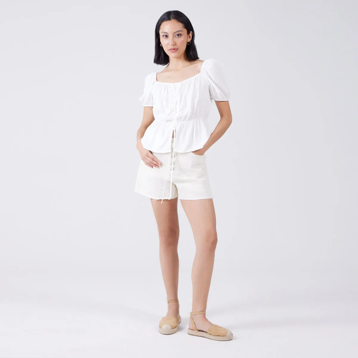 Short Corto En Denim