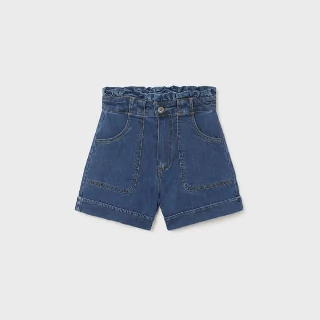 Short vaquero chica tiro alto Mayoral
