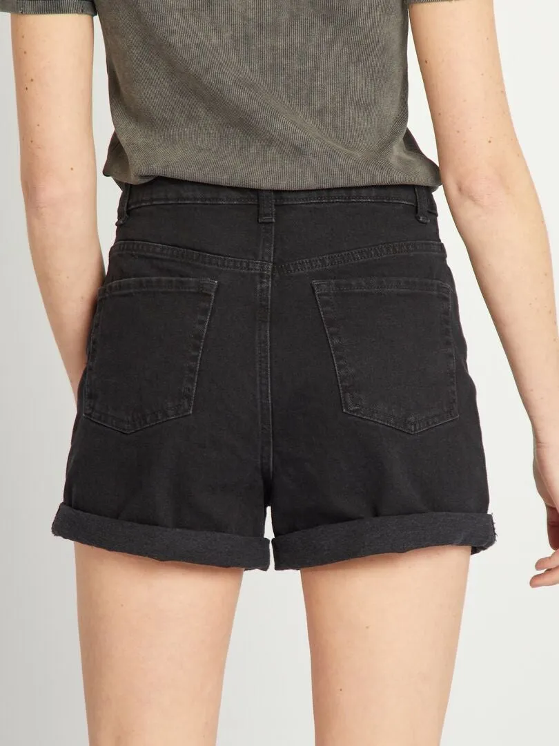 SHORT VAQUERO  GRIS