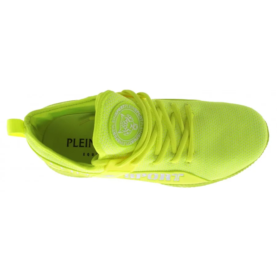 Sneakers Hombres PLEIN SPORT Carter Yellow Run Faster Amarillo Fluo