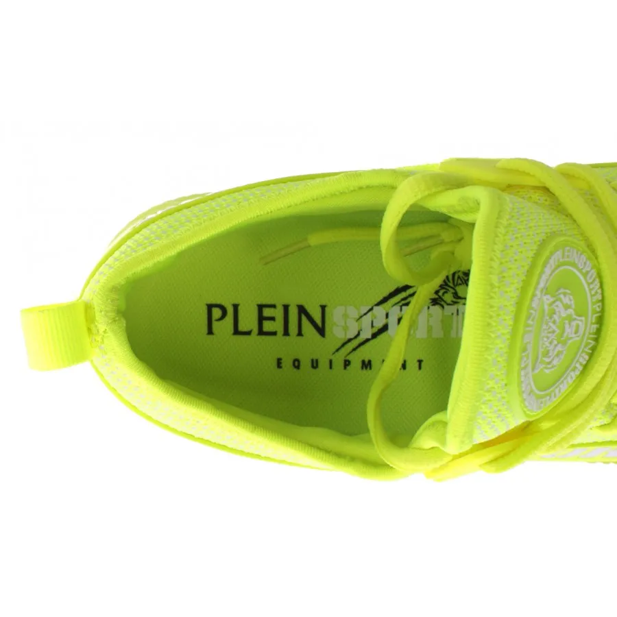 Sneakers Hombres PLEIN SPORT Carter Yellow Run Faster Amarillo Fluo