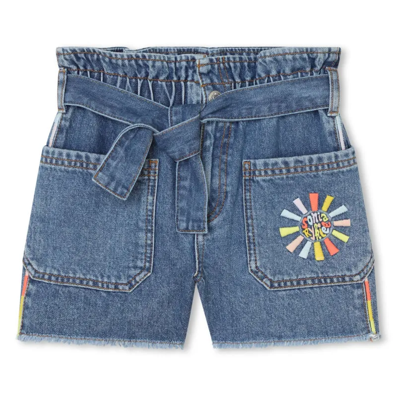 SONIA RYKIEL Pantalón corto deshilachado