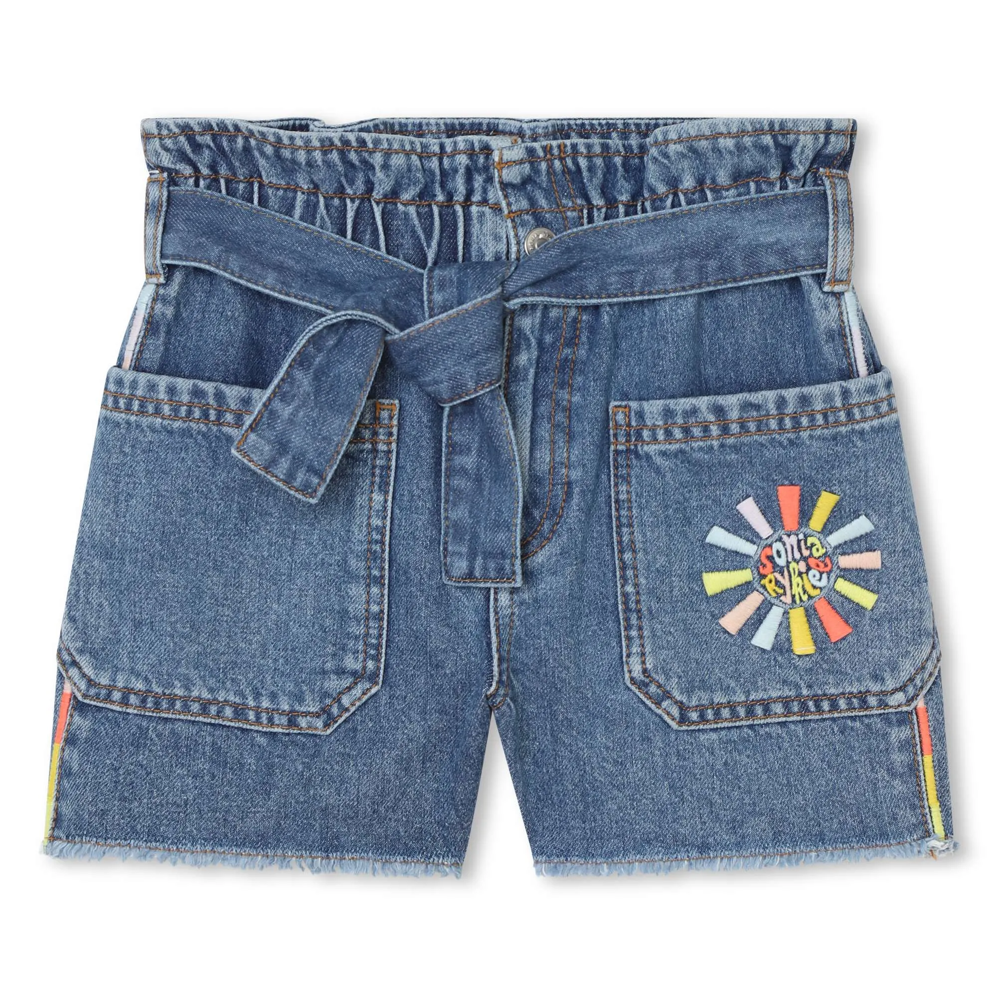 SONIA RYKIEL Pantalón corto deshilachado