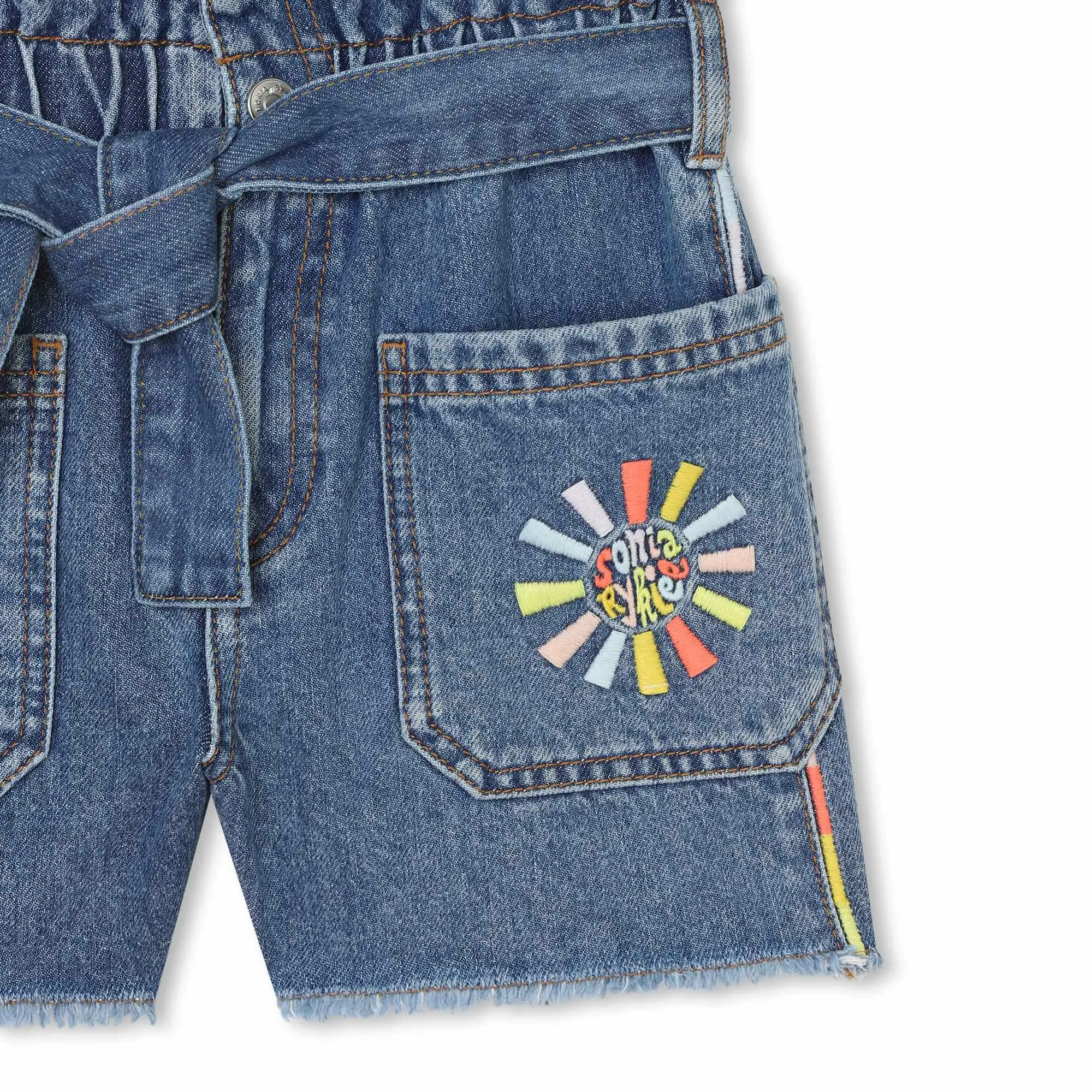 SONIA RYKIEL Pantalón corto deshilachado