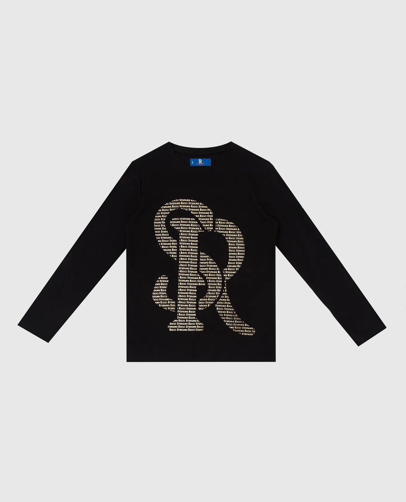 Stefano Ricci Children's black longsleeve with a monogram