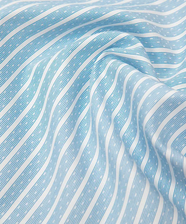 Stefano Ricci Children's light blue pasha with stripes