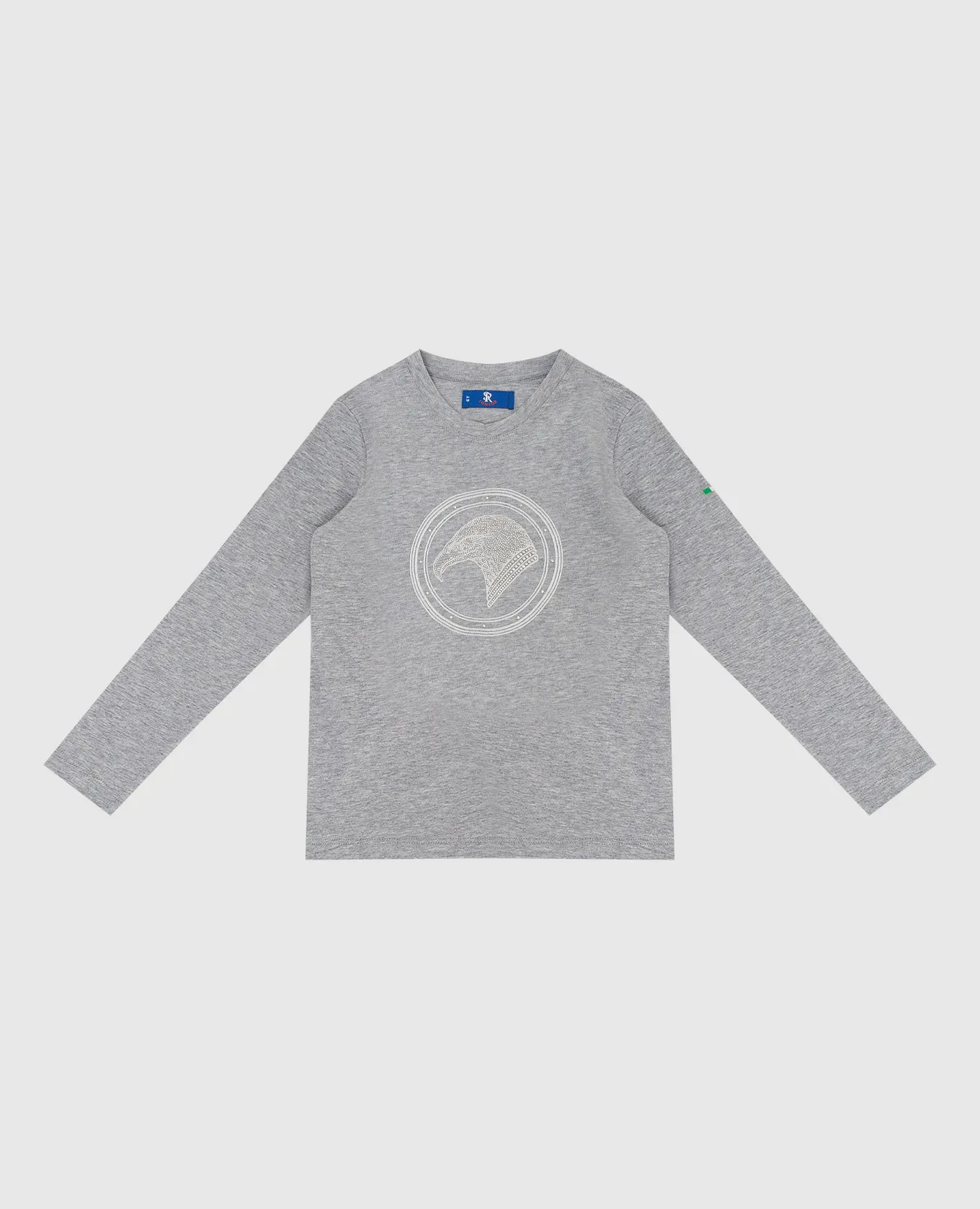 Stefano Ricci Children's longsleeve with an emblem in crystals