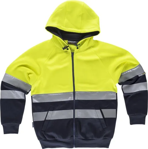 Sudadera AV combinada Amarillo / Marino