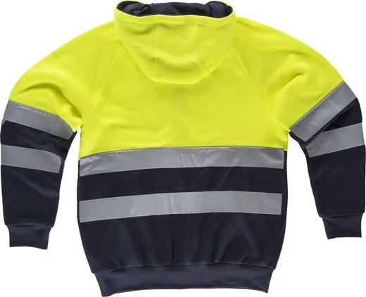 Sudadera AV combinada Amarillo / Marino