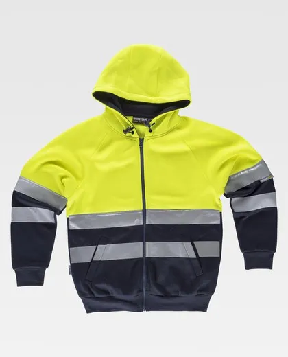 Sudadera AV combinada Amarillo / Marino
