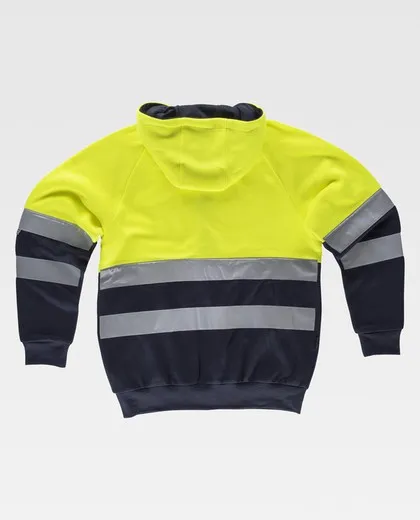 Sudadera AV combinada Amarillo / Marino