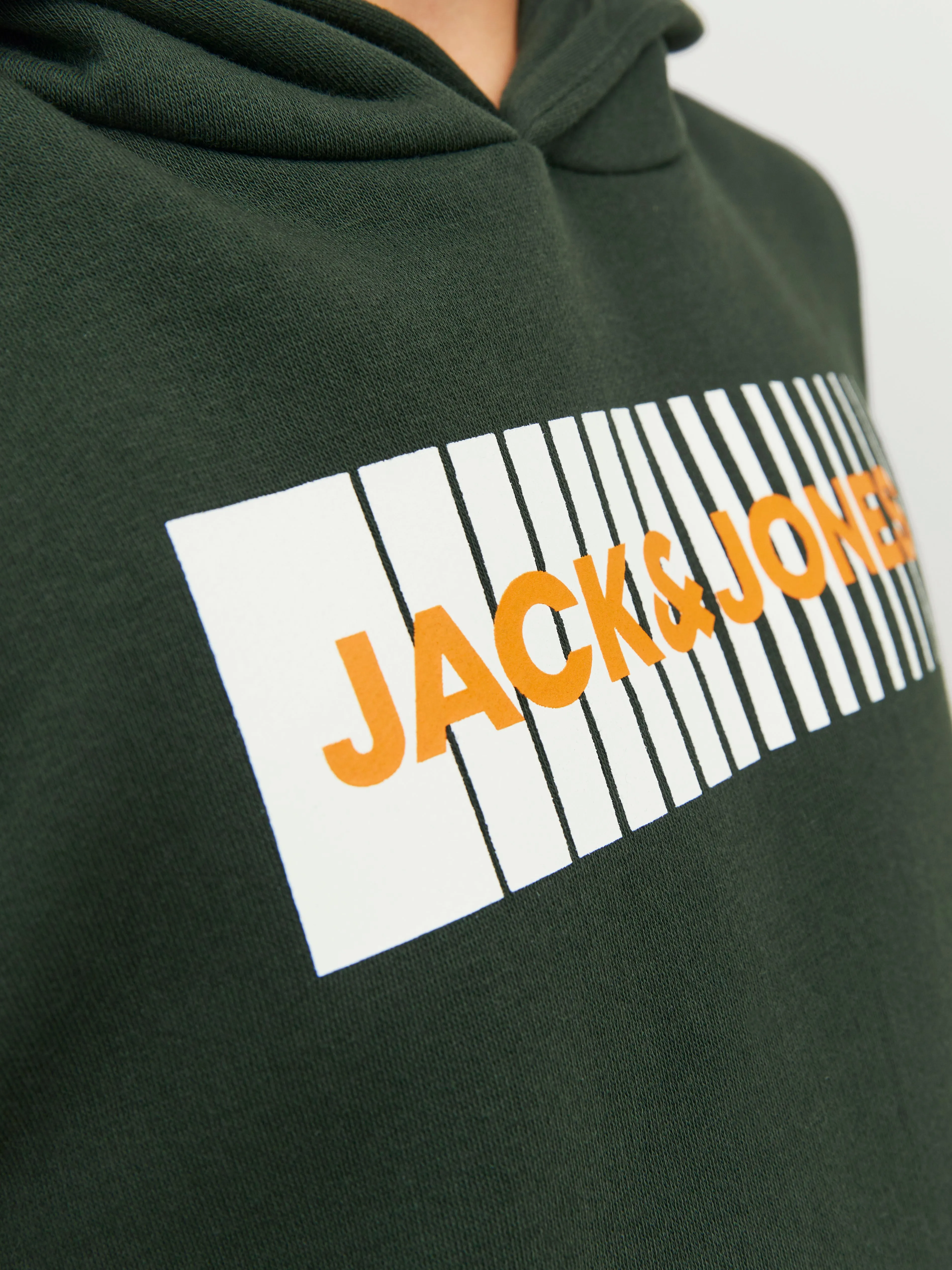 Sudadera con capucha Logotipo Junior | Verde oscuro | Jack & Jones®