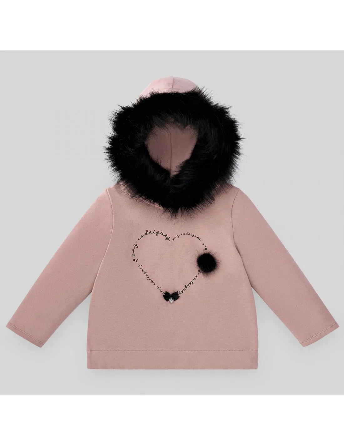 SUDADERA CON PELO TORRE EIFFEL 190180 PAZ RODRIGUEZ