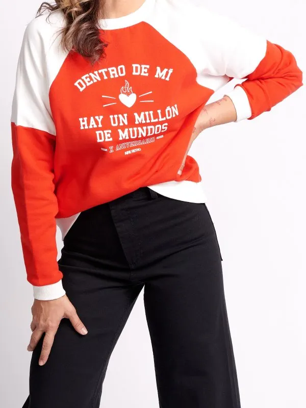 SUDADERA "X ANIVERSARIO" ROJA