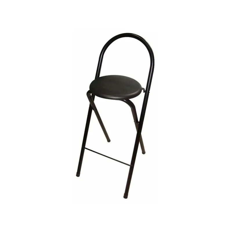 Taburete Alto Plegable Glory Negro