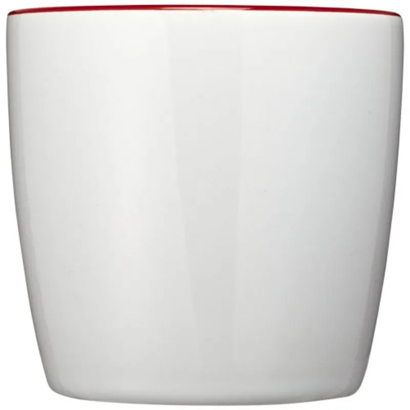 Taza de cerámica publicitaria con interior de color Aztec