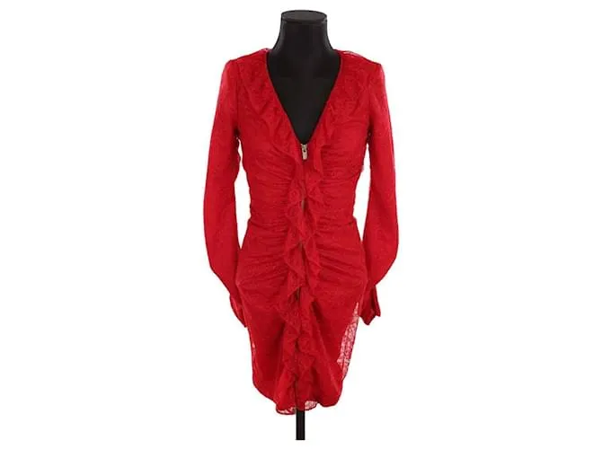 The Kooples Vestido de encaje Roja 