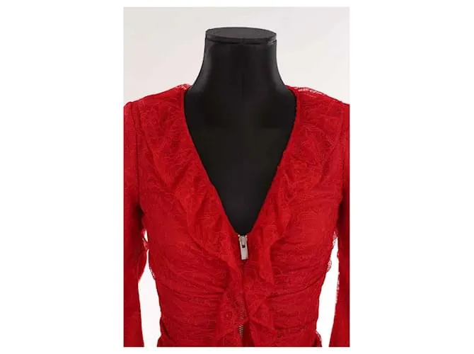 The Kooples Vestido de encaje Roja 