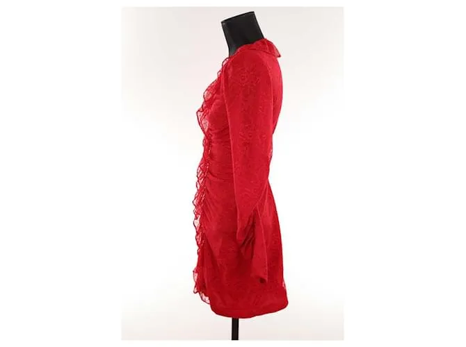 The Kooples Vestido de encaje Roja 