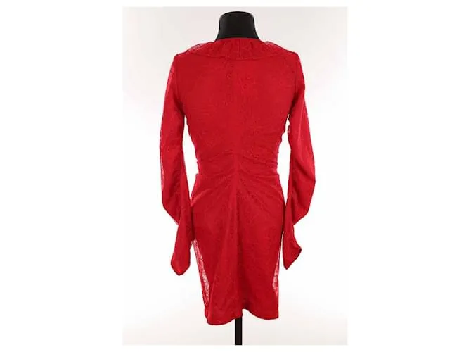 The Kooples Vestido de encaje Roja 