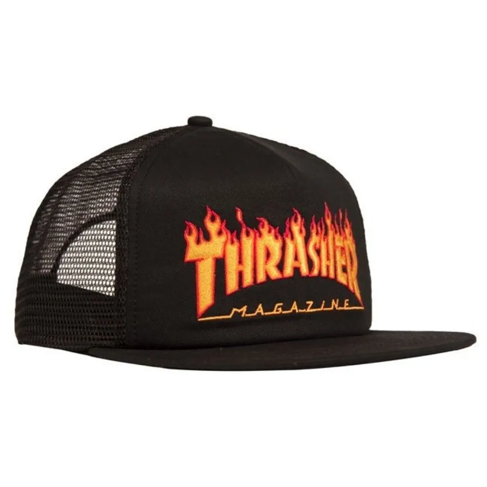 THRASHER FLAME MESH CAP