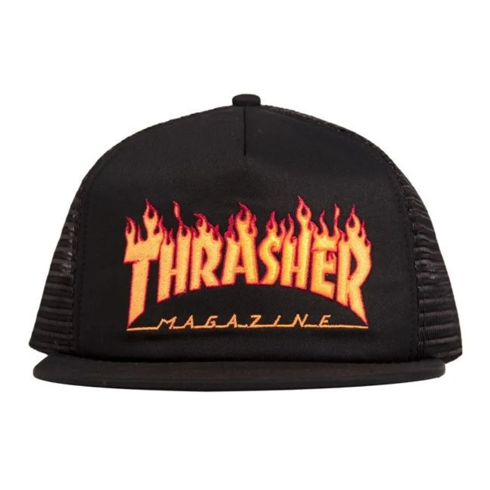 THRASHER FLAME MESH CAP