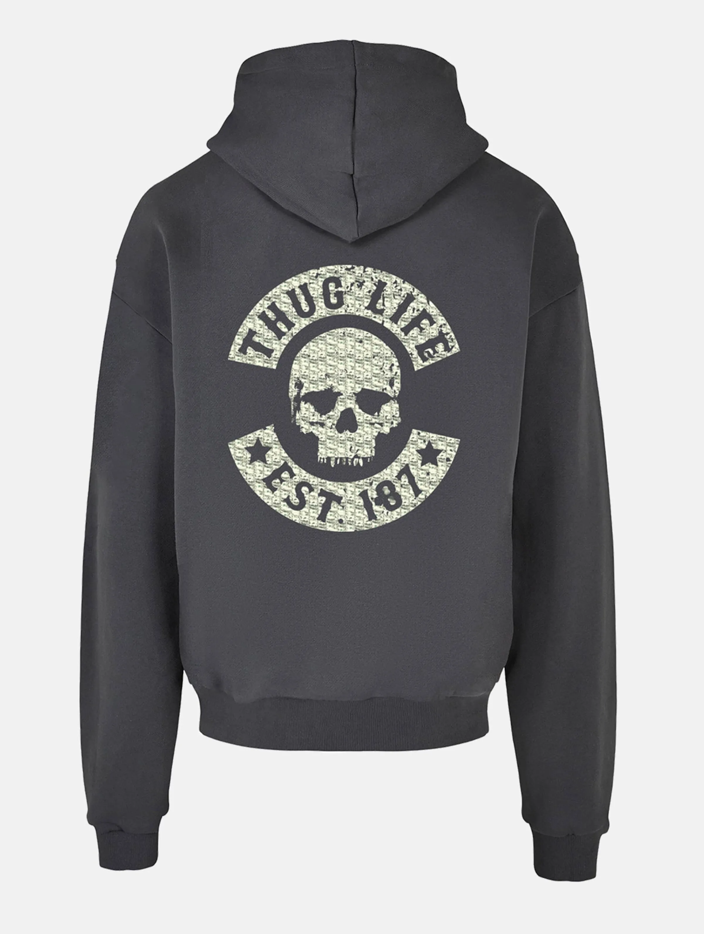 Thug Life Money Skull Print