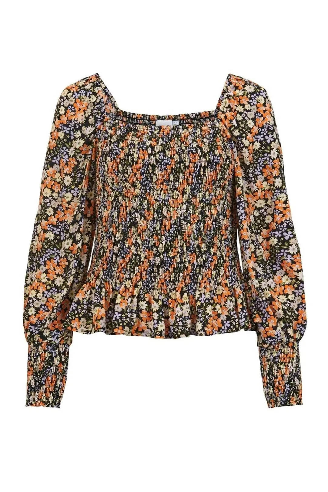 Top estampado Vikikki negro