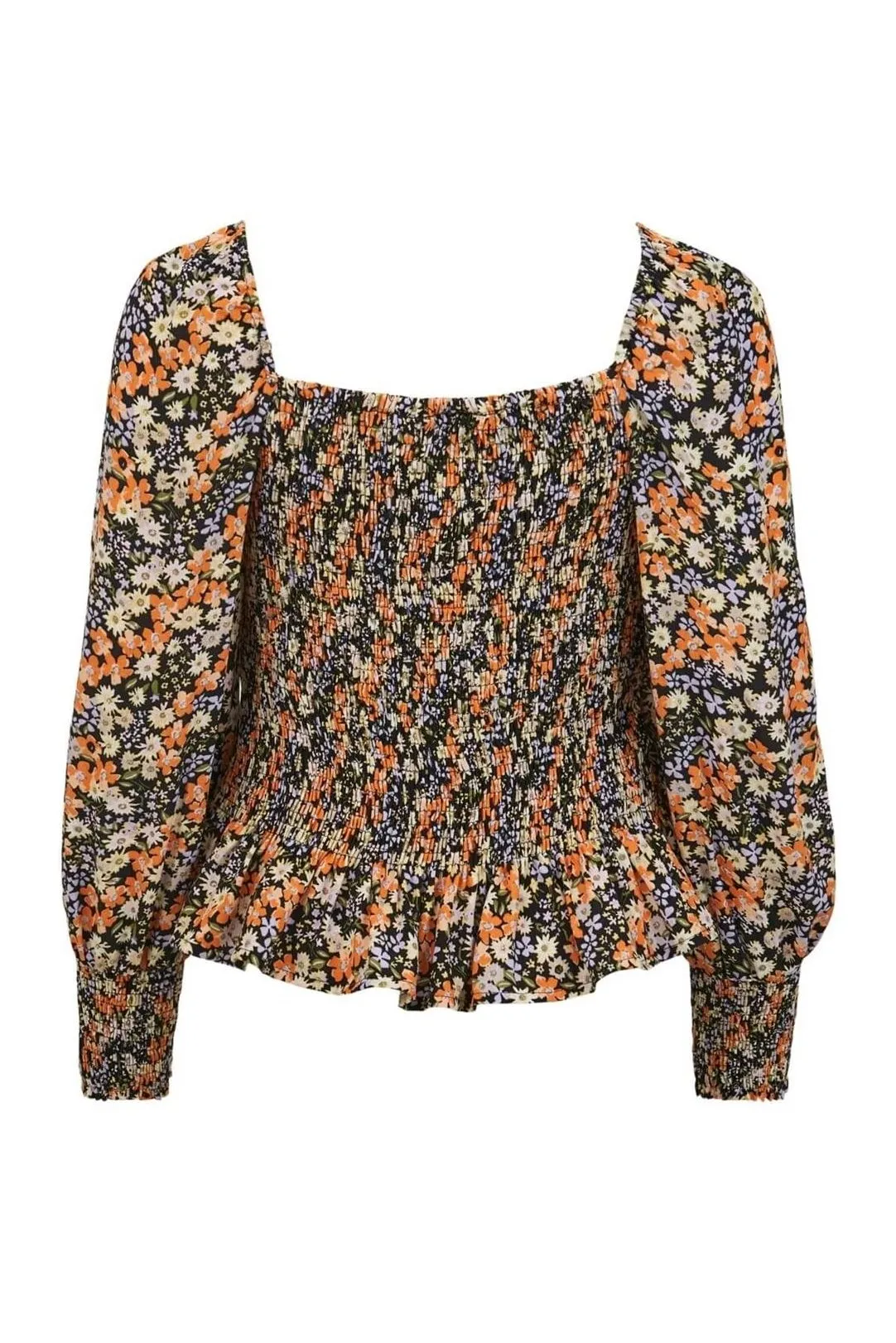 Top estampado Vikikki negro