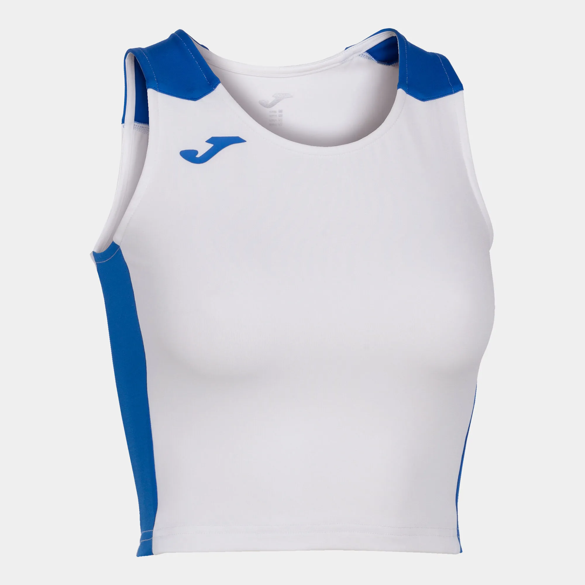 Top mujer Record II blanco royal