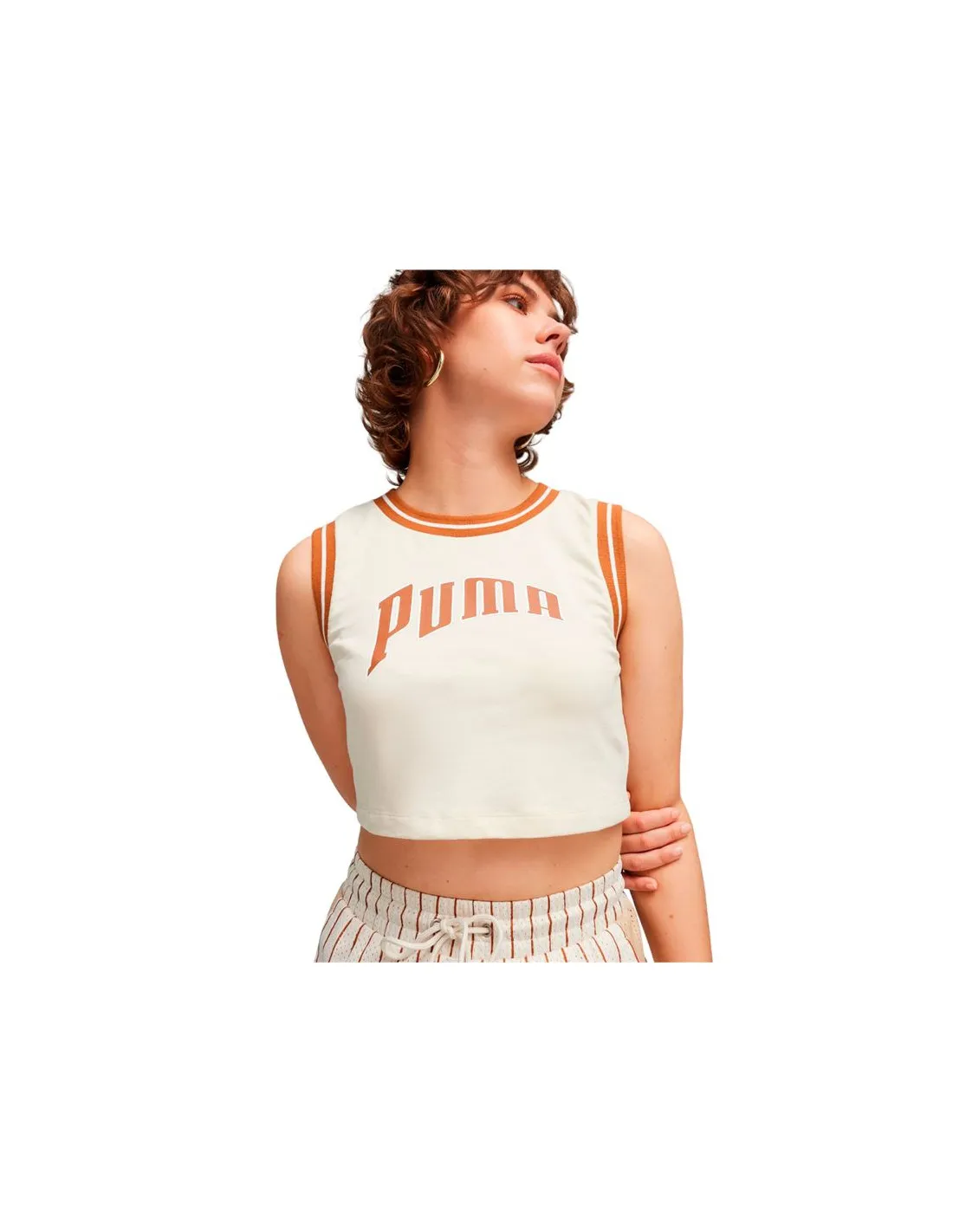 Top Puma AM FOR THE FA Mujer Blanco