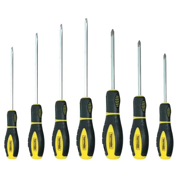 TOPMASTER  225106  JUEGO DE DESTORNILLADORESCON PERFIL PH Y PLANO, 7 PIEZAS