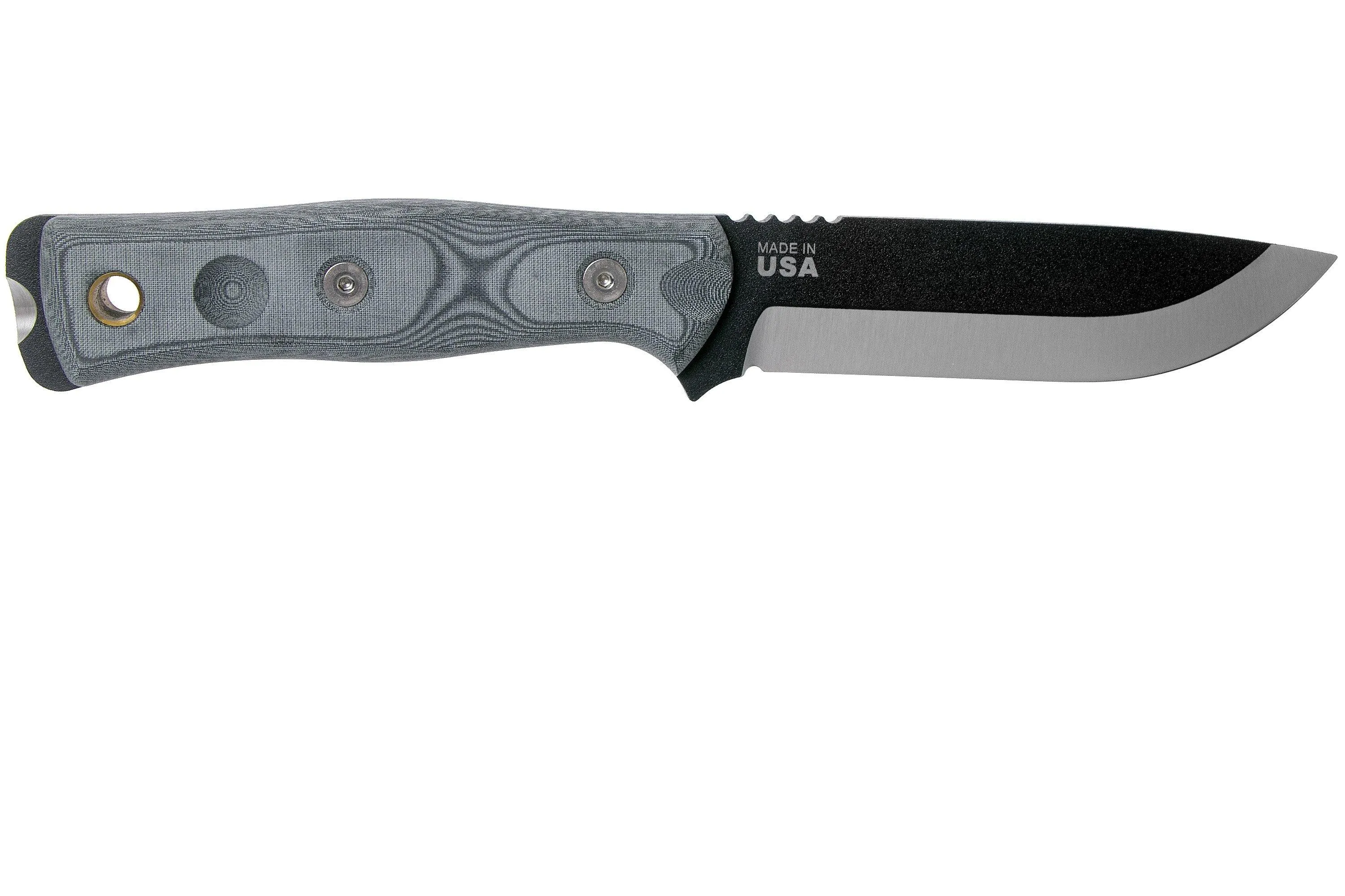 TOPS KNIVES B.O.B. FIELDCRAFT BLACK/GREY MICARTA BROS01