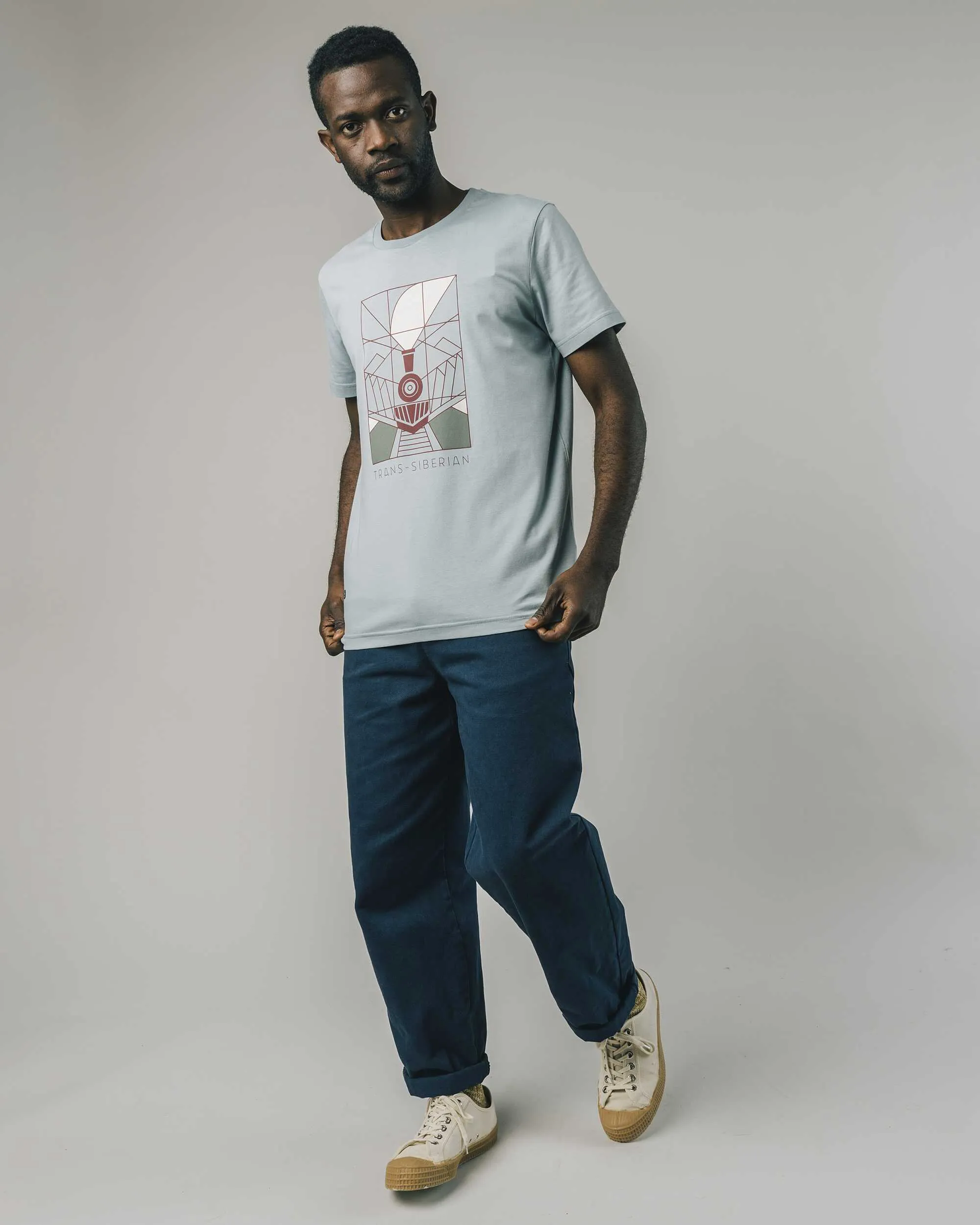 TRANSSIBERIAN TSHIRT STONE BLUE