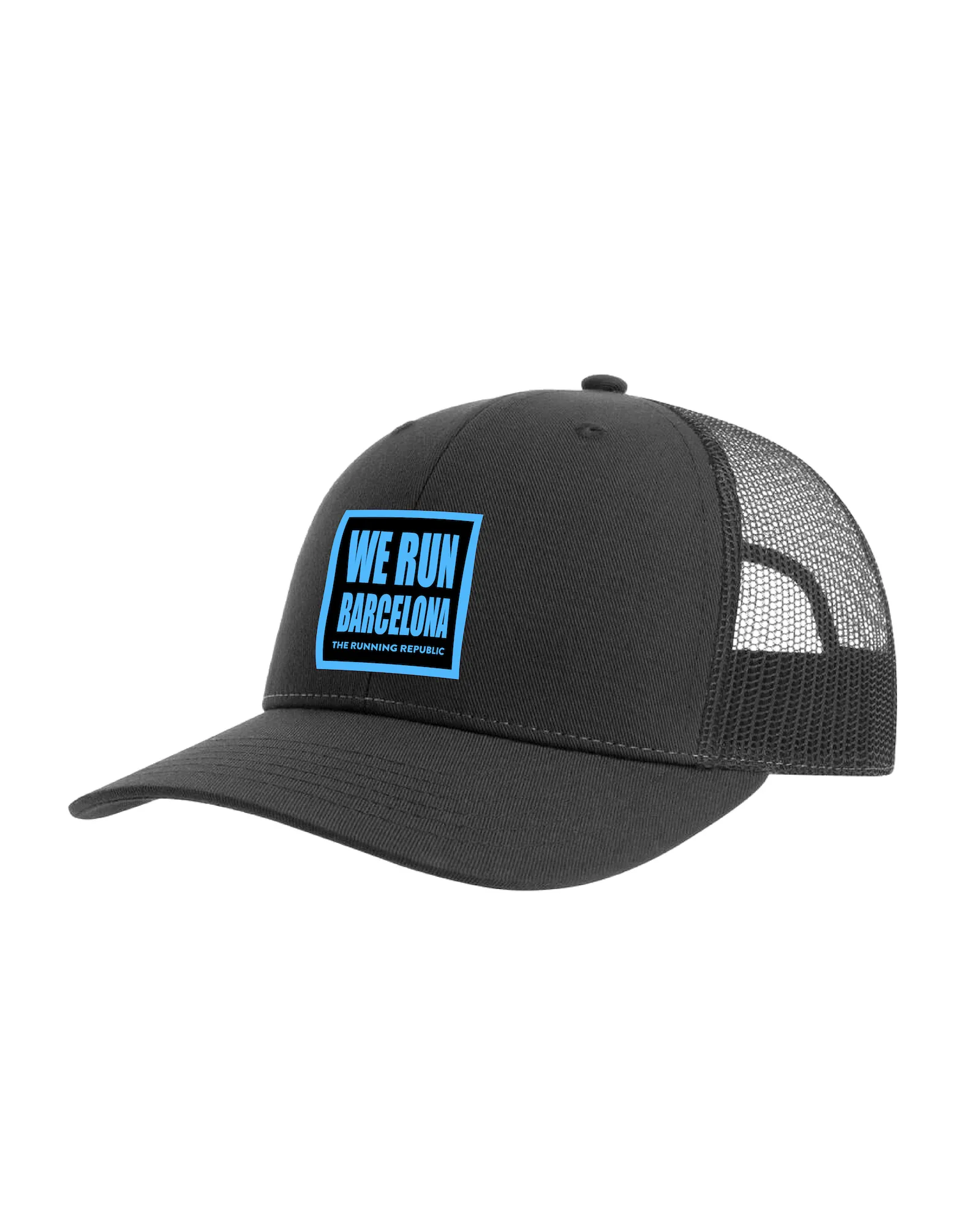 TRUCKER "BARCELONA" CAP (ONE SIZE)  BLACK/BLUE