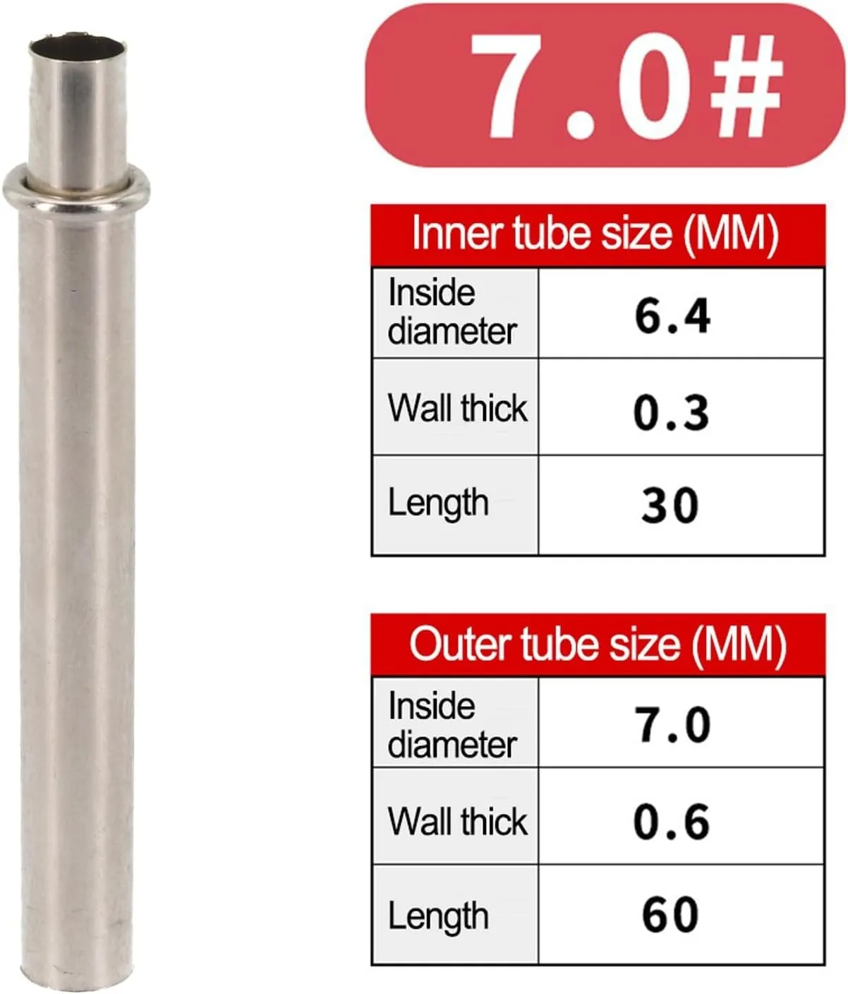 Tubo de caña de pescar con puerto de conexión de metal  complemento perfecto para tu colección de equipos de pesca de bricolaje 
