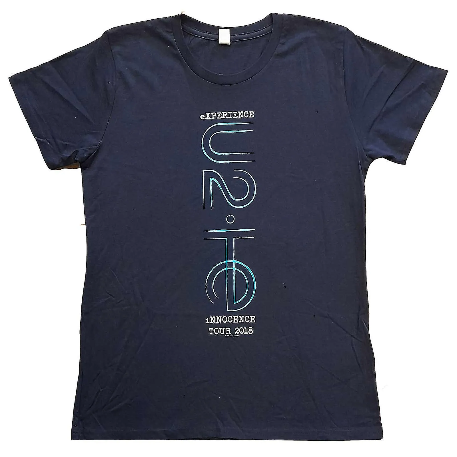 U2 Womens/Ladies I+E 2018 Tour Dates Back Print Camiseta de algodón