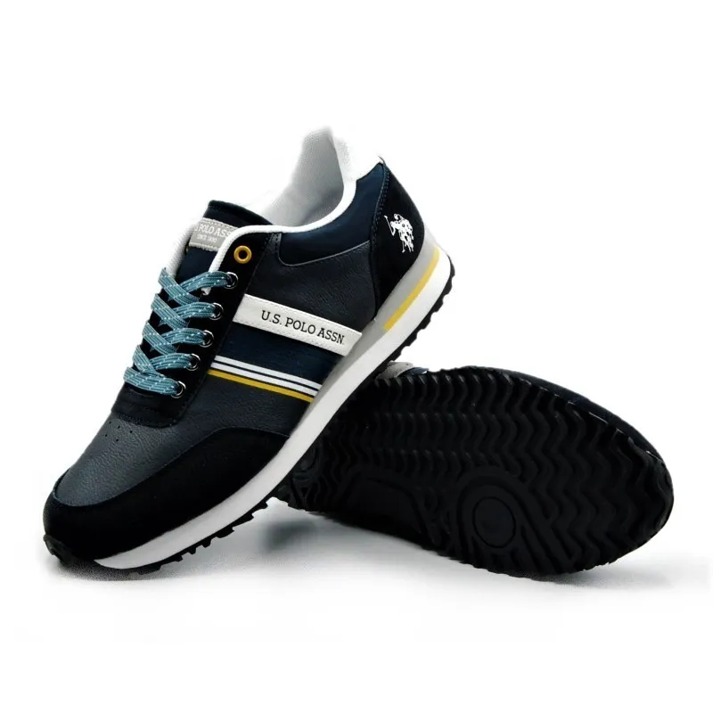 U.S. POLO ASSN XIRIO001B Negro Deportivo cordones Hombre