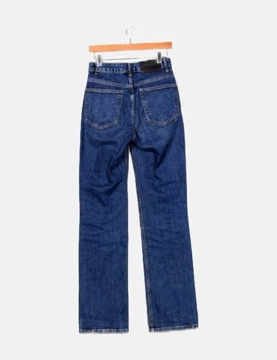 Uterqüe Pantalón denim azul