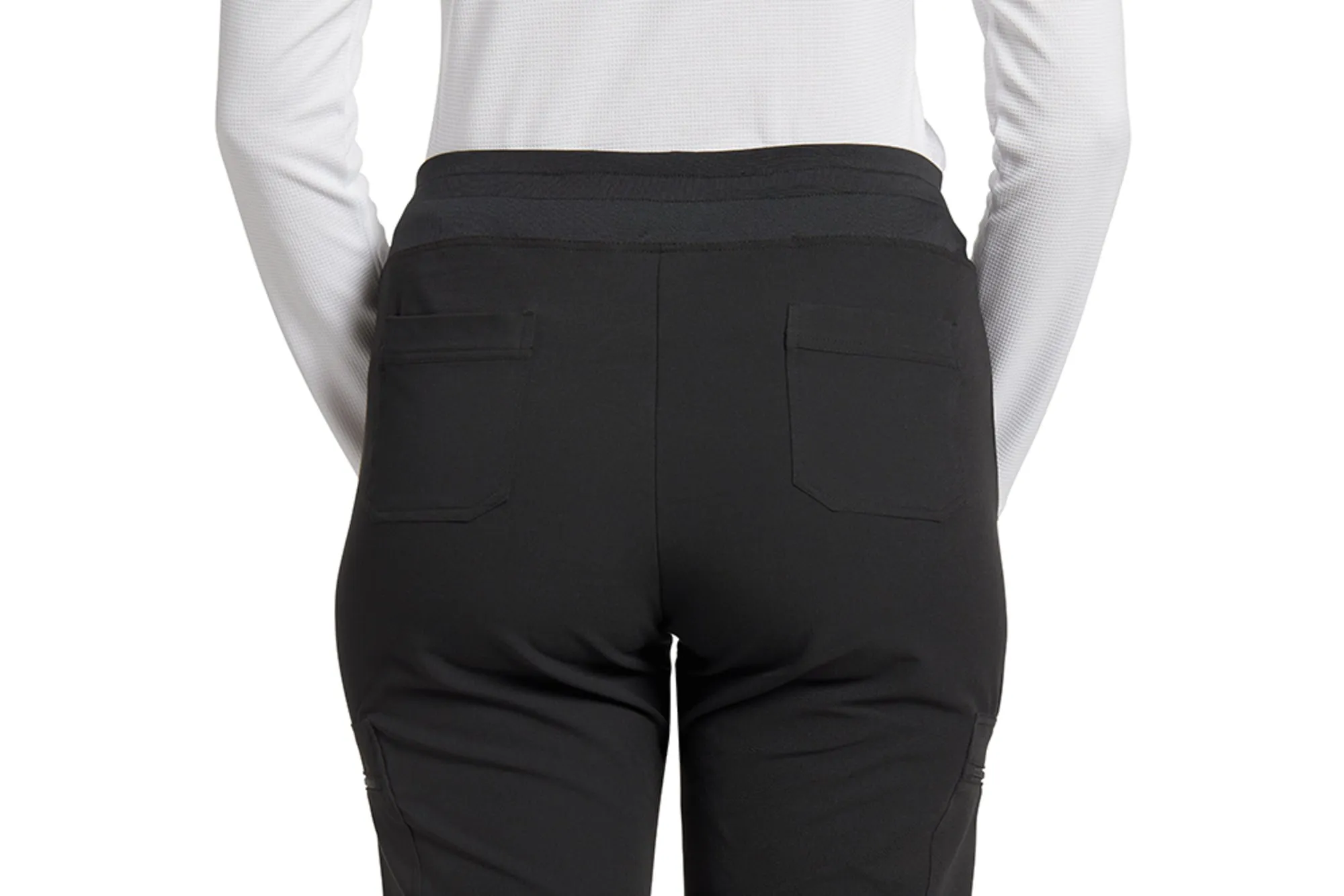 VTESS ZIPPED CARGO POCKETS PANT WITH DECORATIVE TAPE DRAWSTRING