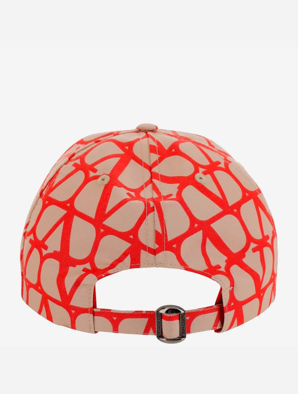 VALENTINO ALLOVER LOGO PRINTED BASEBALL CAP MULRICOLOR