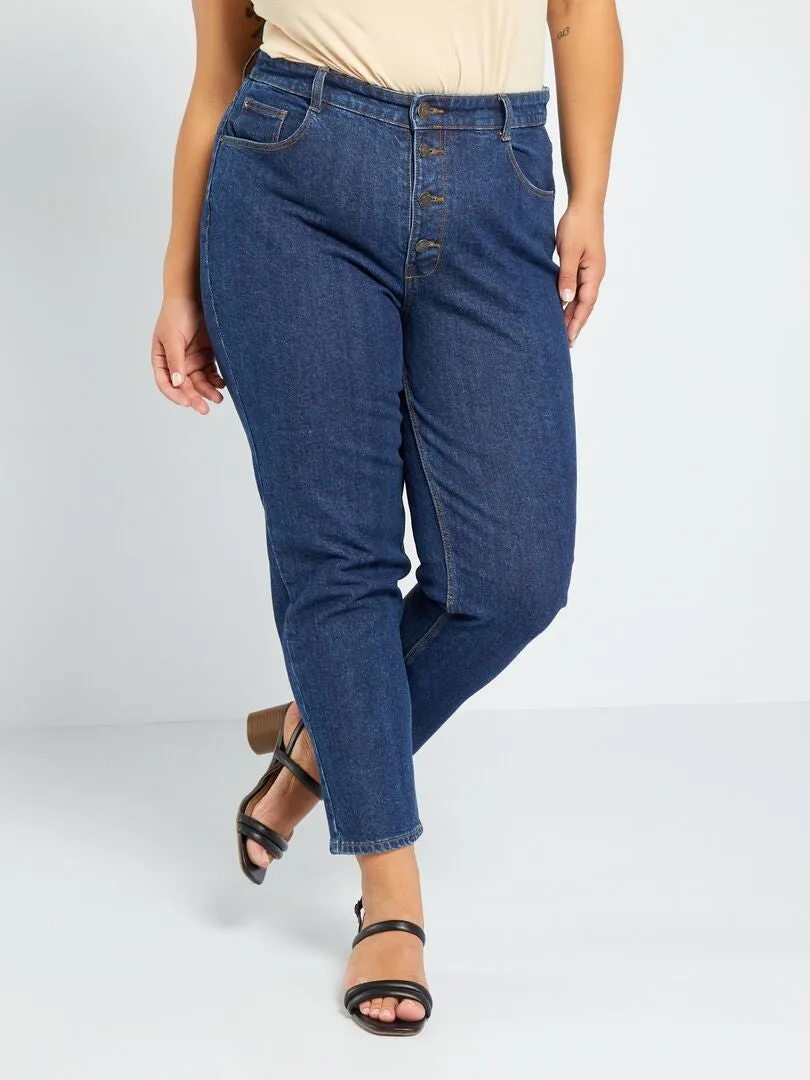 VAQUERO MOM FIT  L30  AZUL