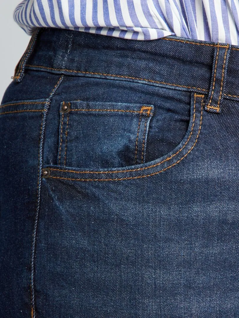VAQUERO REGULAR CON 5 BOLSILLOS L30  AZUL